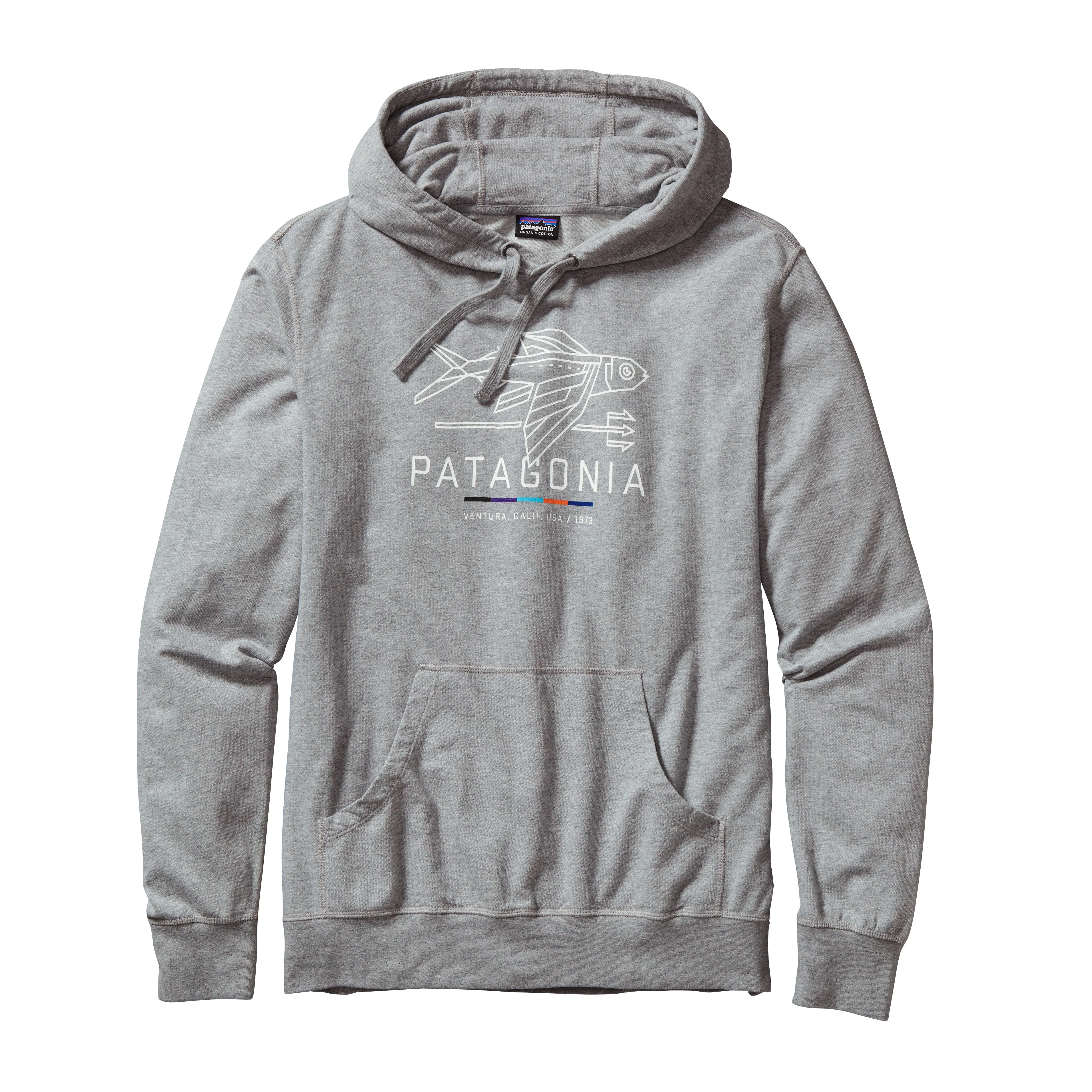 Men's Geodesic Flying Fish Lightweight Pullover Hooded Sweatshirt