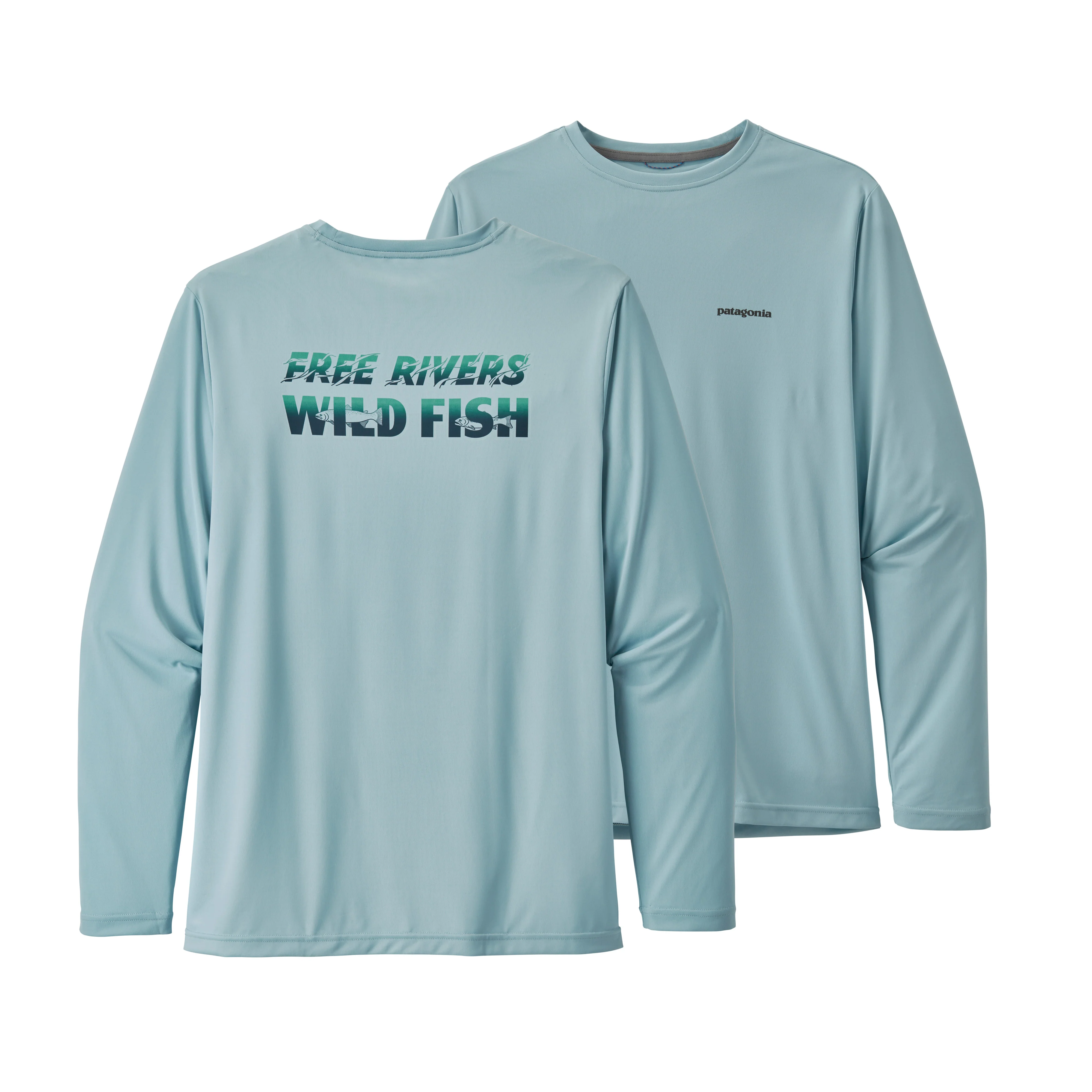 Men's Long-Sleeved Capilene® Cool Daily Fish Graphic Shirt