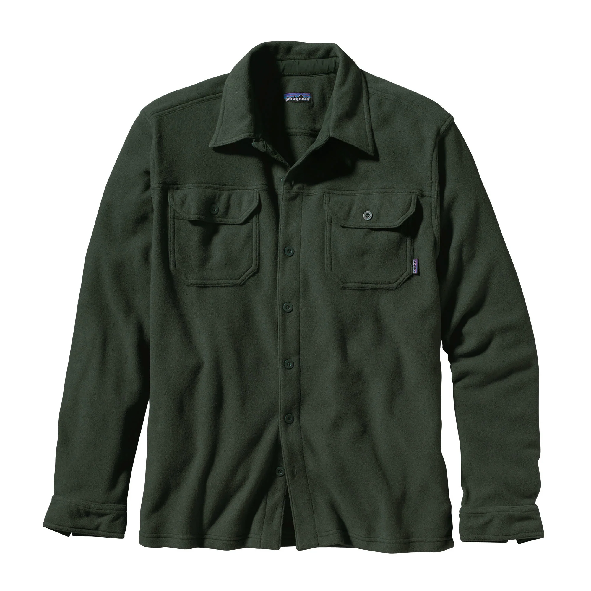 Men's Long-Sleeved Piqué Fleece Shirt