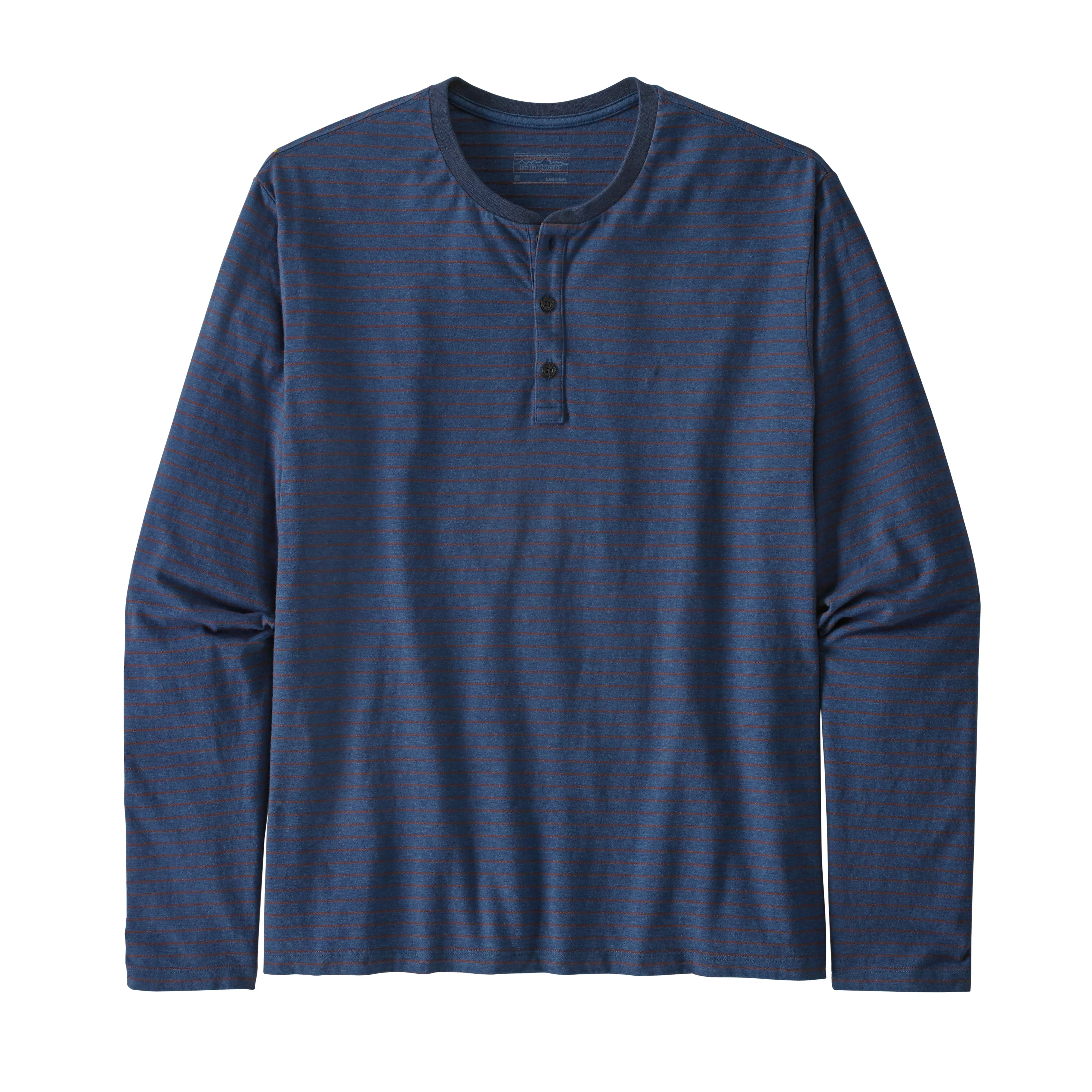 M's Long-Sleeved Organic Cotton Lightweight Henley Pullover