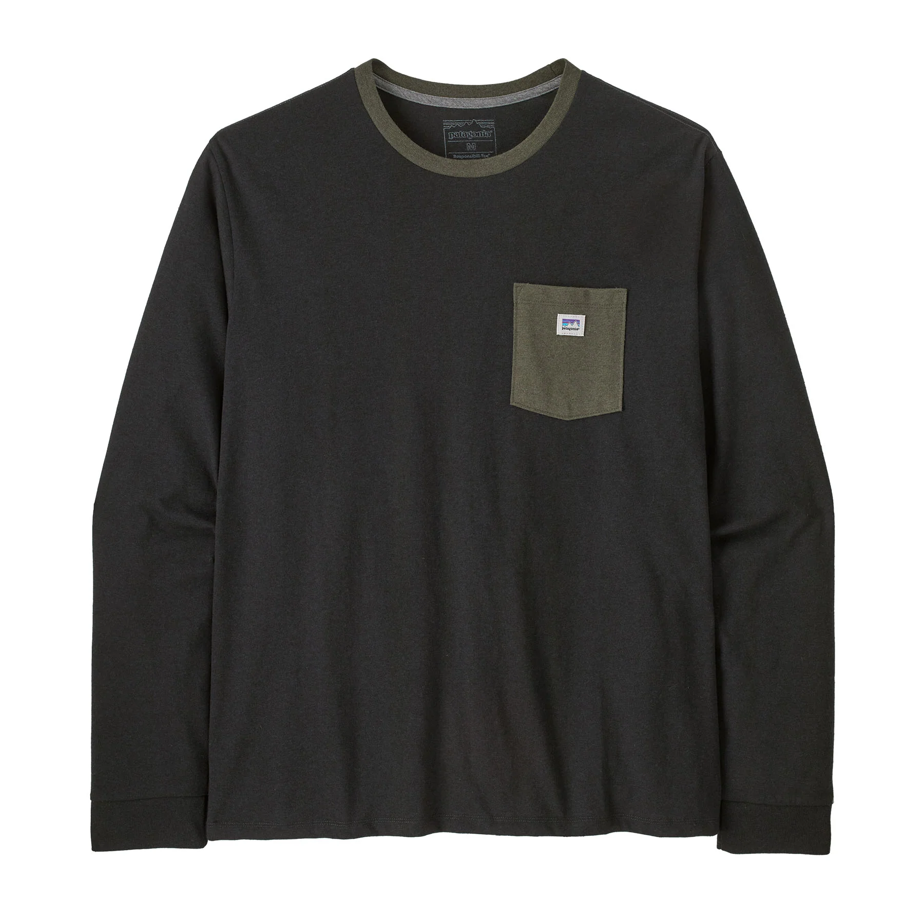 M's L/S Shop Sticker Pocket Responsibili-Tee